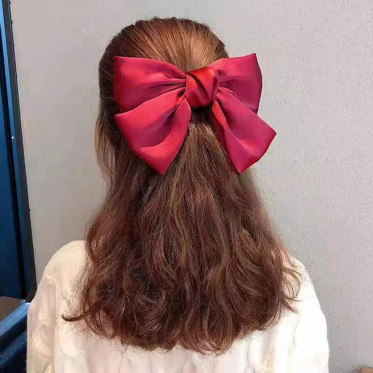 Women'S Elegant Sweet Bow Knot Cloth Hair Clip