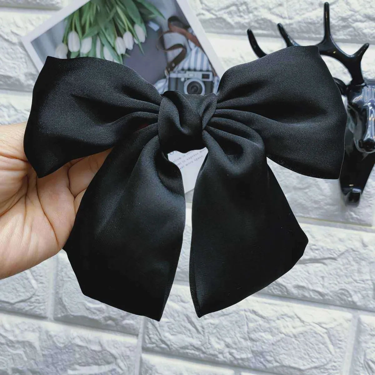 Women'S Elegant Sweet Bow Knot Cloth Hair Clip