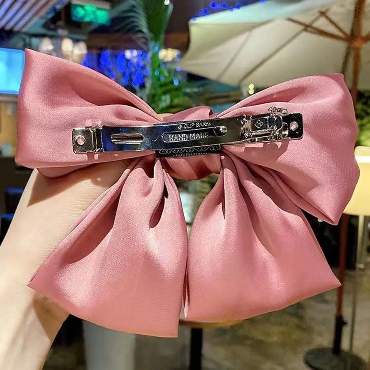 Women'S Elegant Sweet Bow Knot Cloth Hair Clip