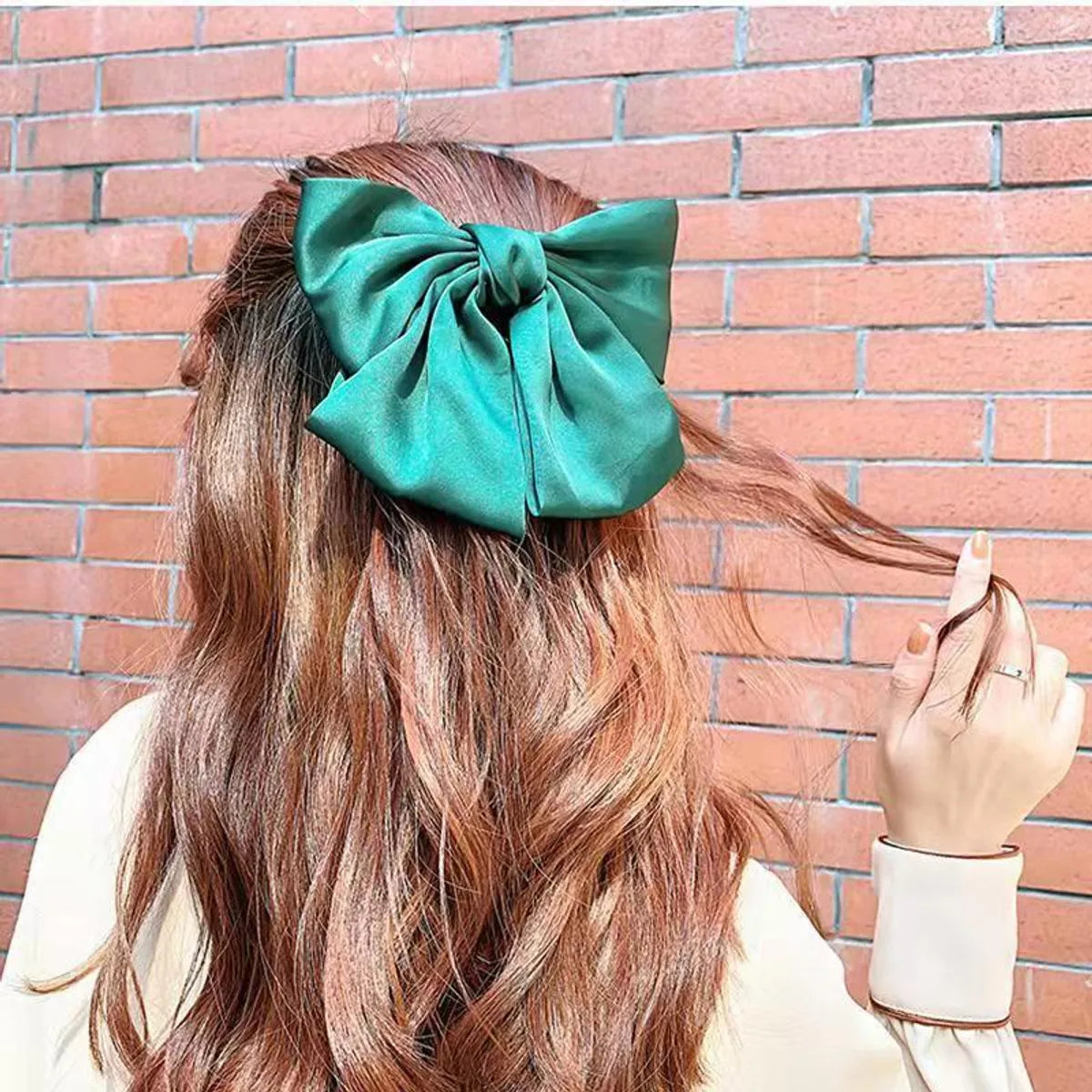 Women'S Elegant Sweet Bow Knot Cloth Hair Clip