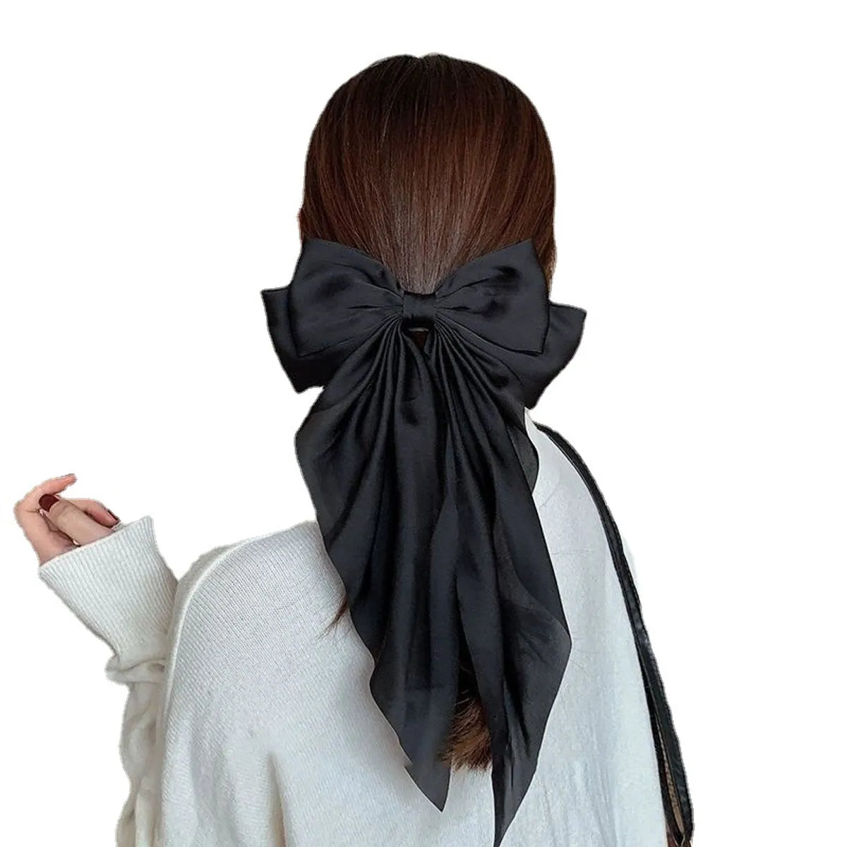 Women'S Elegant Sweet Bow Knot Cloth Hair Clip