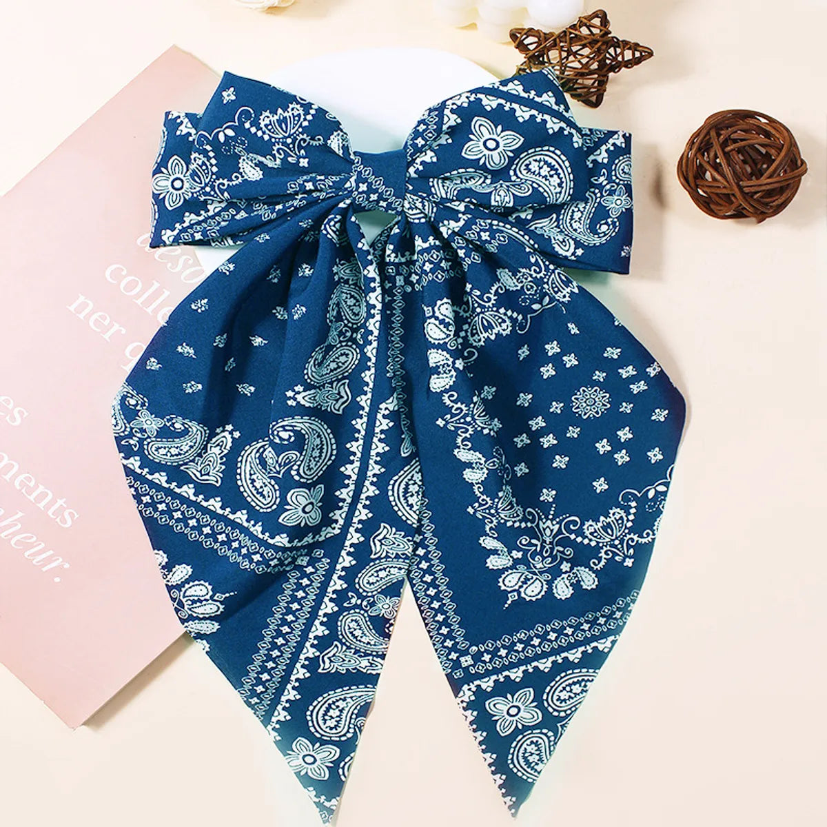 Women'S Elegant Sweet Bow Knot Cloth Hair Clip