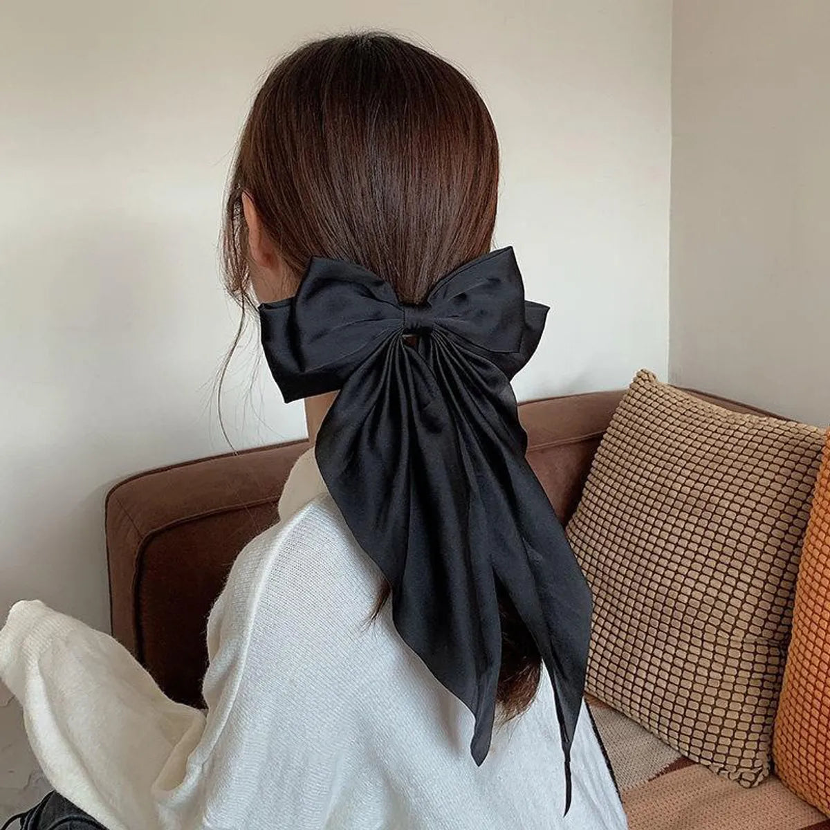 Women'S Elegant Sweet Bow Knot Cloth Hair Clip