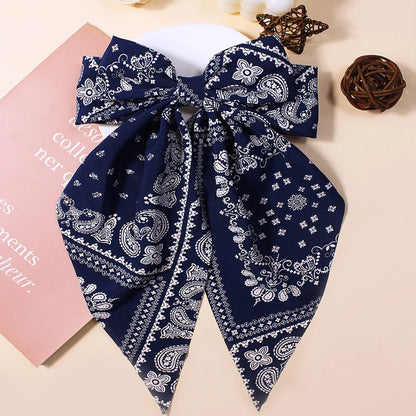 Women'S Elegant Sweet Bow Knot Cloth Hair Clip