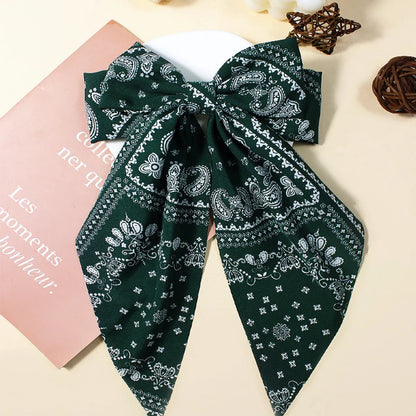 Women'S Elegant Sweet Bow Knot Cloth Hair Clip