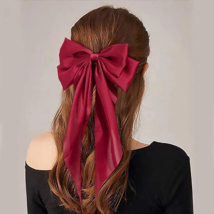 Women'S Elegant Sweet Bow Knot Cloth Hair Clip