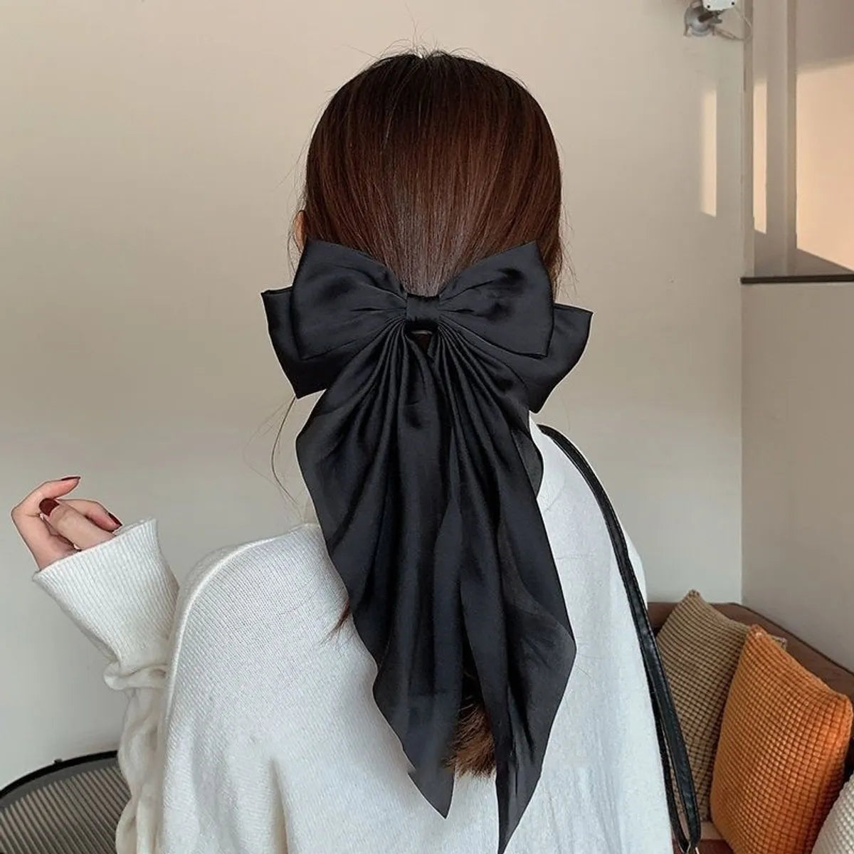 Women'S Elegant Sweet Bow Knot Cloth Hair Clip