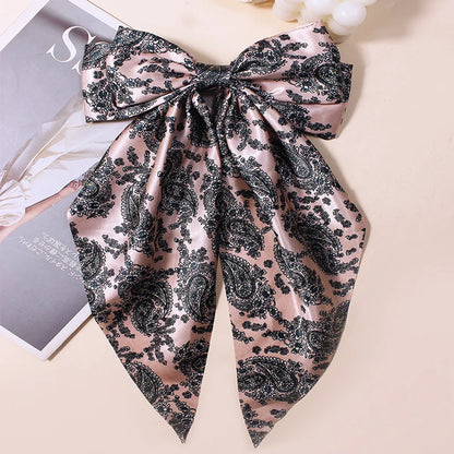 Women'S Elegant Sweet Bow Knot Cloth Hair Clip