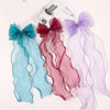 Women'S Elegant Sweet Bow Knot Gauze Iron Hair Clip