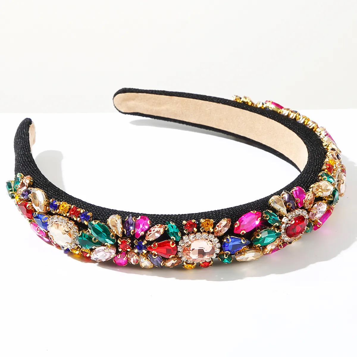 Women'S Elegant Vacation Geometric Alloy Glass Hair Band