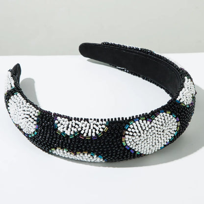 Women'S Elegant Vacation Heart Shape Alloy Seed Bead Hair Band