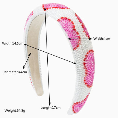 Women'S Elegant Vacation Heart Shape Alloy Seed Bead Hair Band