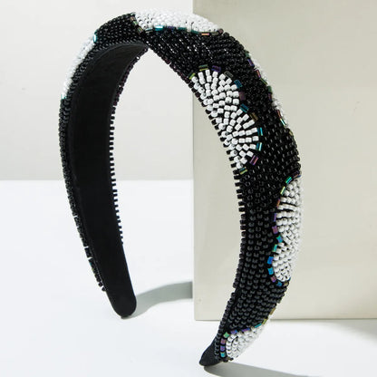 Women'S Elegant Vacation Heart Shape Alloy Seed Bead Hair Band