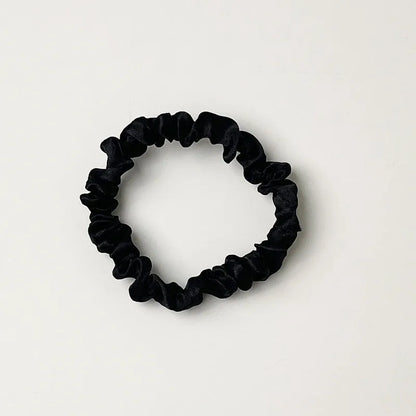 Women'S Ethnic Style Simple Style Solid Color Cloth Pleated Hair Tie