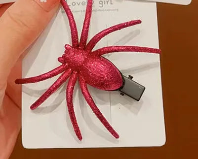 Women'S Exaggerated Spider Mixed Materials Hair Clip