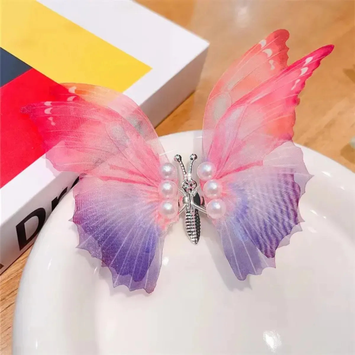 Women'S Fairy Style Butterfly Plastic Hair Clip