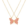 Women'S Fashion Butterfly Alloy Necklace Stoving Varnish