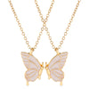 Women'S Fashion Butterfly Alloy Necklace Stoving Varnish