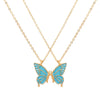 Women'S Fashion Butterfly Alloy Necklace Stoving Varnish