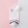 Women'S Fashion Flower Nylon Cotton Embroidery Ankle Socks A Pair