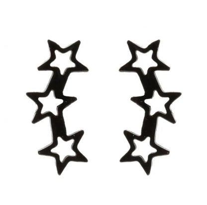 Fashion Korean Style Geometric Star 304 Stainless Steel No Inlaid 18K Gold Plated Ear Studs