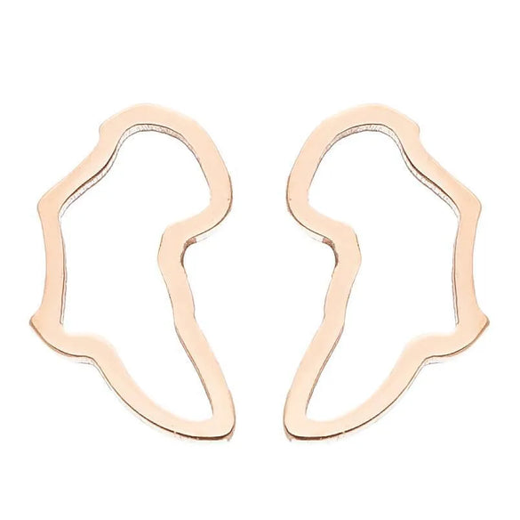 Fashion Korean Style Geometric Star 304 Stainless Steel No Inlaid 18K Gold Plated Ear Studs