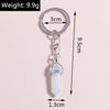 Women'S Fashion Moon Alloy Keychain Plating Crystal Key Chains