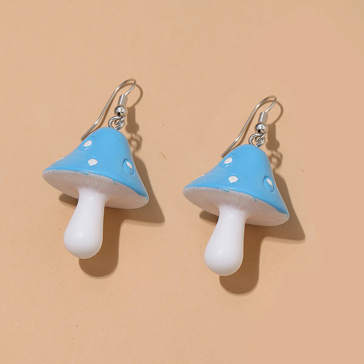 1 Piece Fashion Mushroom Resin No Inlaid Earrings