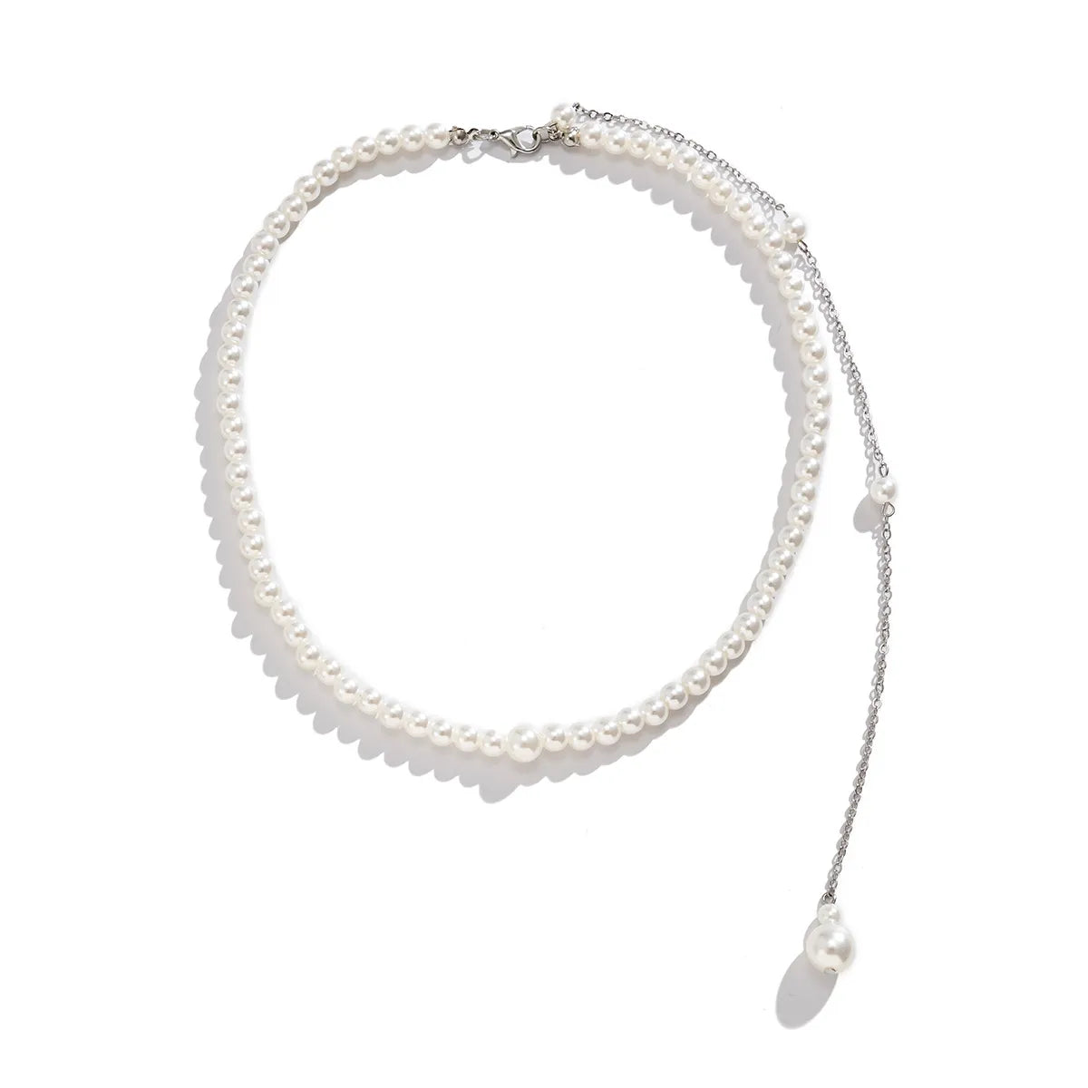 Fashion Simple Style Geometric Imitation Pearl Iron Wholesale Body Chain