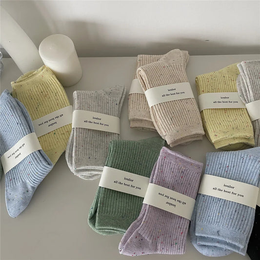 Women'S Fashion Solid Color Cotton Ankle Socks