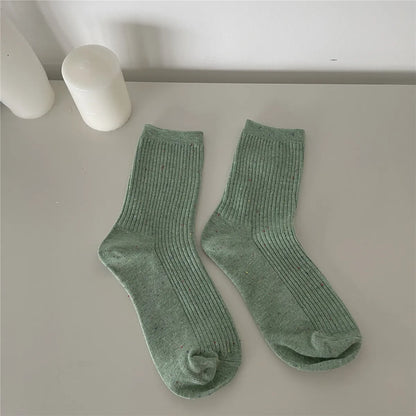 Women'S Fashion Solid Color Cotton Ankle Socks