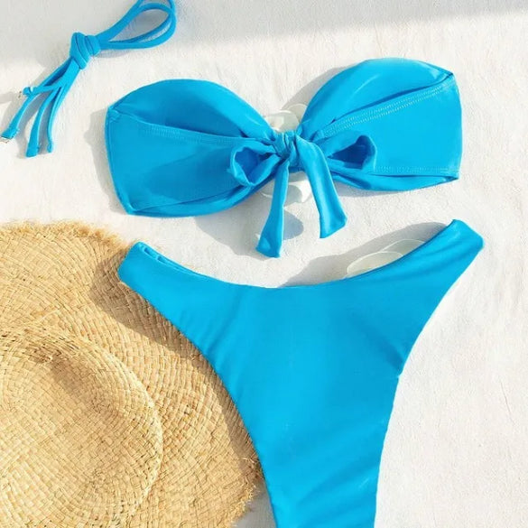 Women'S Floral 2 Pieces Set Bikinis Swimwear