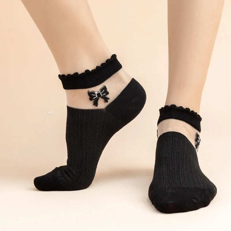 Women'S Girl'S Casual Simple Style Butterfly Polyester Ankle Socks A Pair