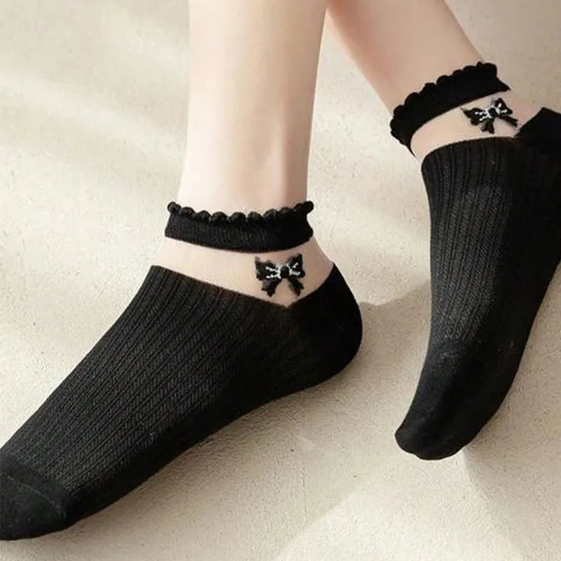 Women'S Girl'S Casual Simple Style Butterfly Polyester Ankle Socks A Pair