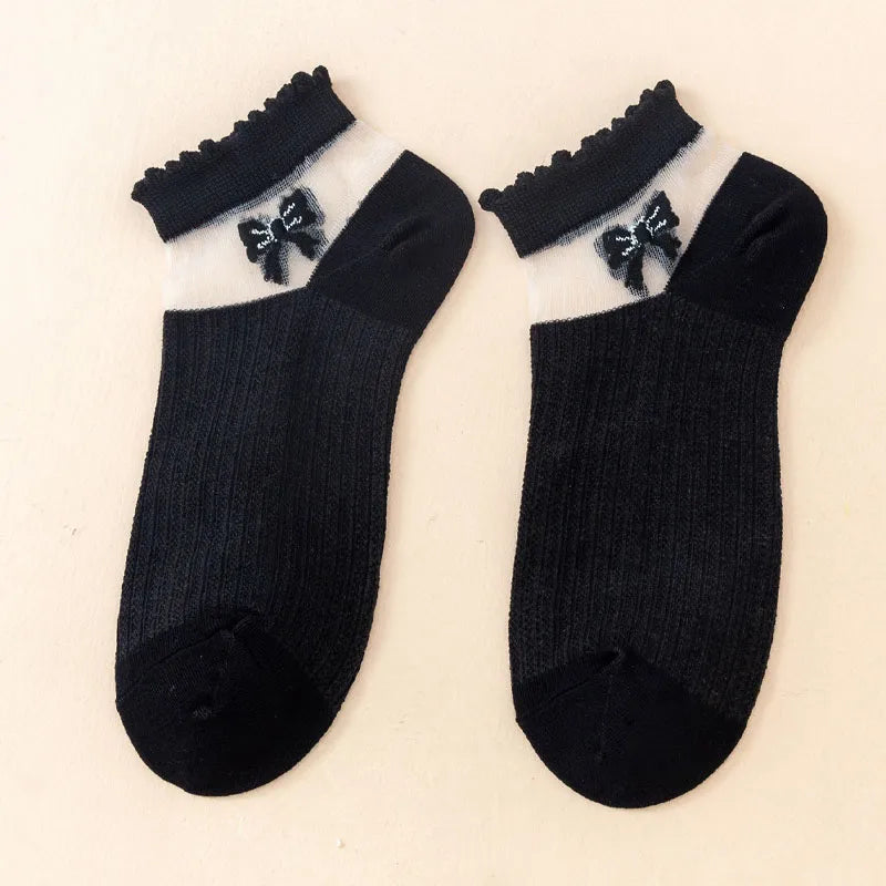 Women'S Girl'S Casual Simple Style Butterfly Polyester Ankle Socks A Pair