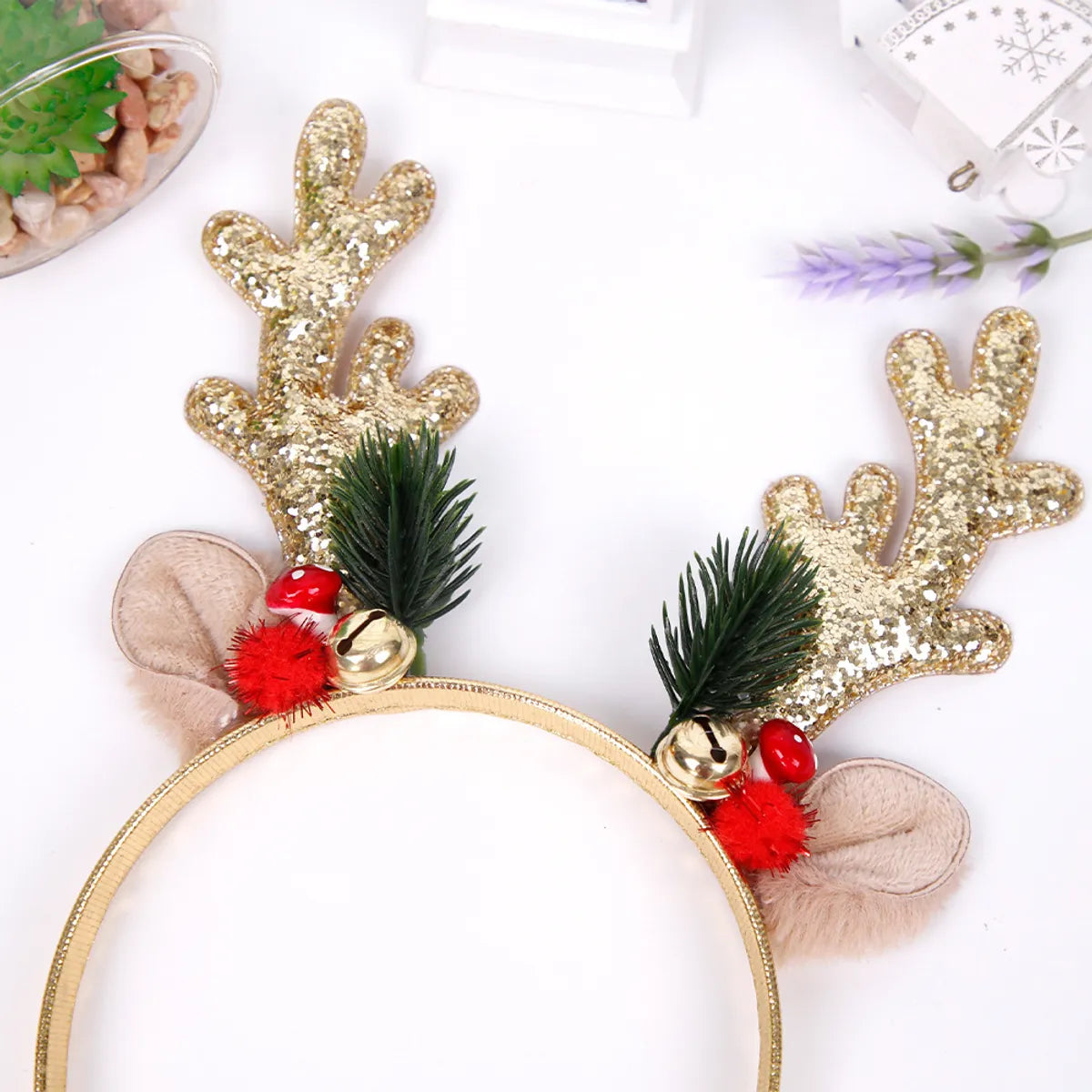 Women'S Girl'S Cute Antlers Plastic Hair Band