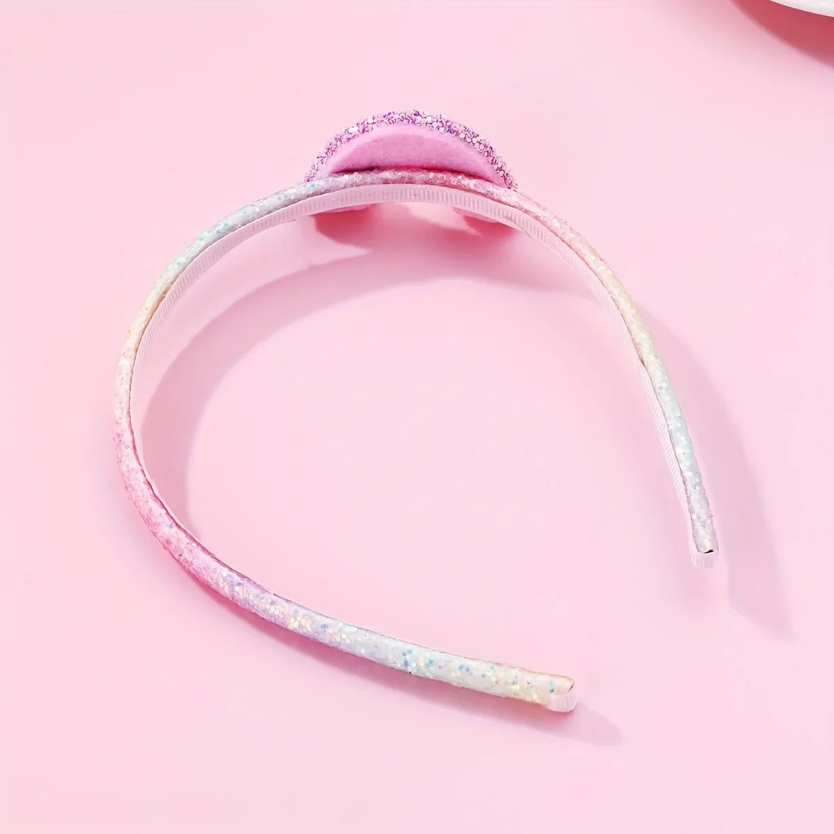 Women'S Girl'S Elegant Princess Glam Rainbow Plastic Layered Three-Dimensional Hair Band