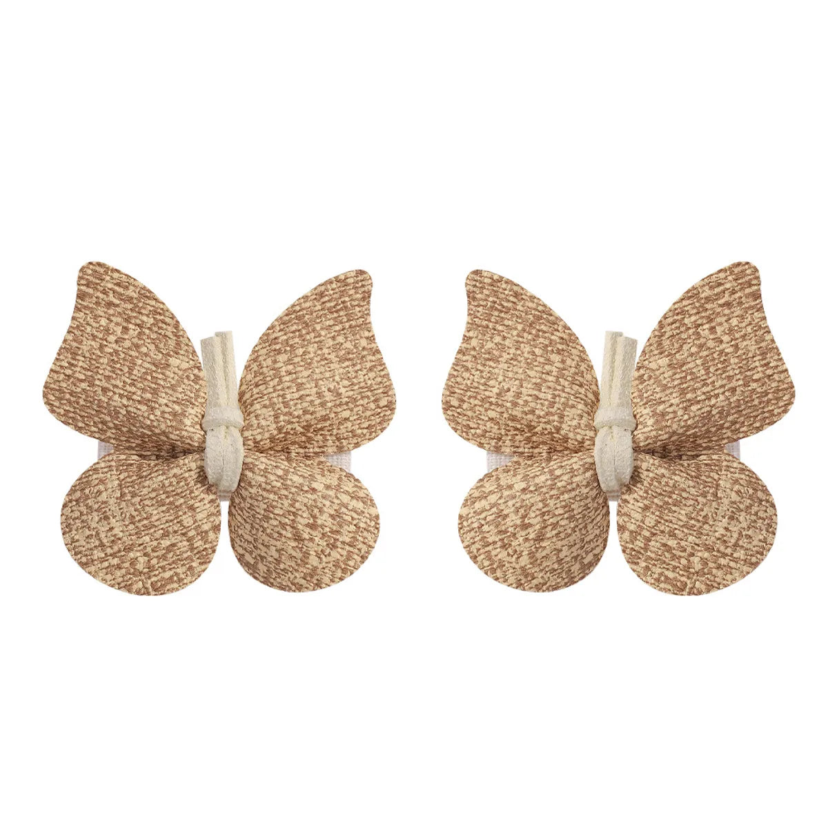 Women'S Girl'S Retro Sweet Butterfly Pu Leather Hair Clip