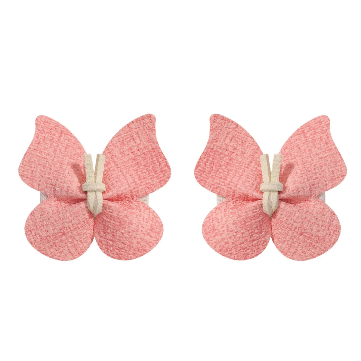 Women'S Girl'S Retro Sweet Butterfly Pu Leather Hair Clip