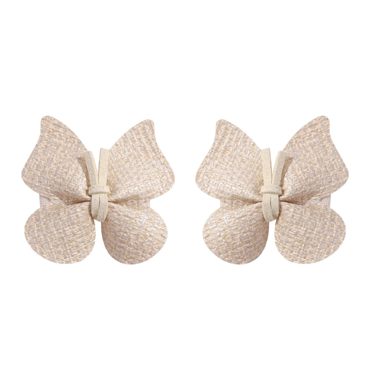 Women'S Girl'S Retro Sweet Butterfly Pu Leather Hair Clip