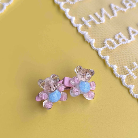 Women'S Glam Cute Sweet Bear Alloy Resin Inlay Resin Hair Clip