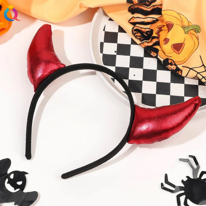 Women'S Gothic Hip-Hop Color Block Hair Clip Hair Band