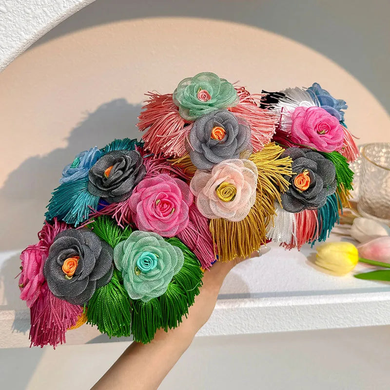 Women'S Handmade Commute Floral Cloth Gauze Handmade Hair Band