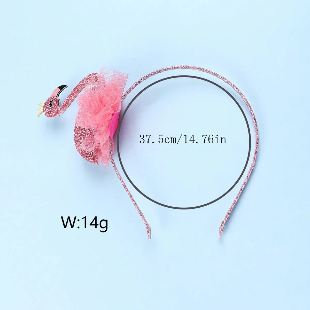 Women'S IG Style Casual Colorful Flamingo Synthetic Yarn Gauze Lace Hair Band