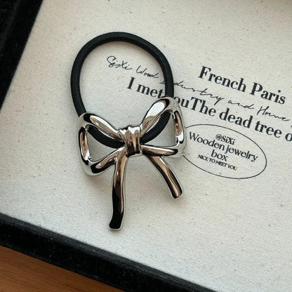 Women'S IG Style French Style Bow Knot Alloy Hair Tie