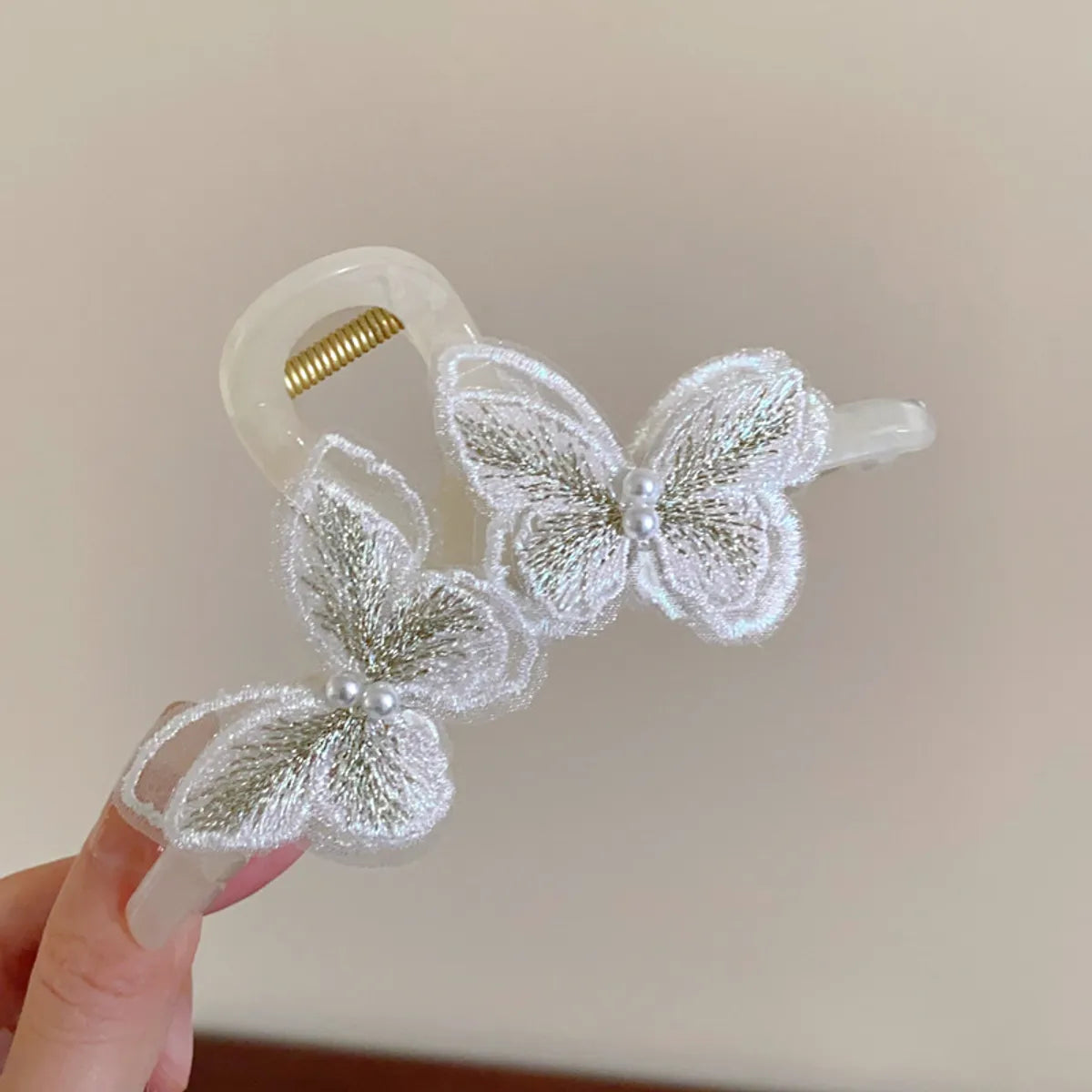 Women'S IG Style Korean Style Butterfly Arylic Plating Hair Clip Hair Claws