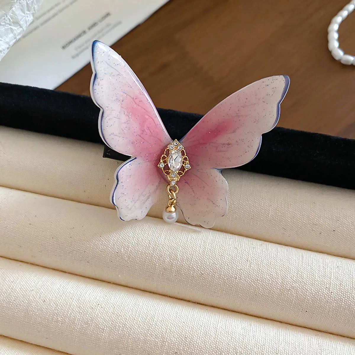 Women'S IG Style Korean Style Butterfly Arylic Plating Hair Clip Hair Claws