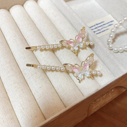 Women'S IG Style Korean Style Butterfly Arylic Plating Hair Clip Hair Claws