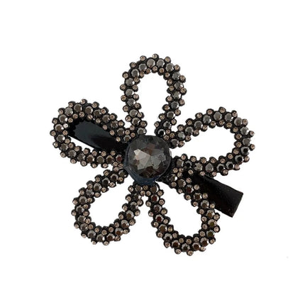 Women'S IG Style Korean Style Flower Plastic Inlay Rhinestones Hair Clip Hair Claws