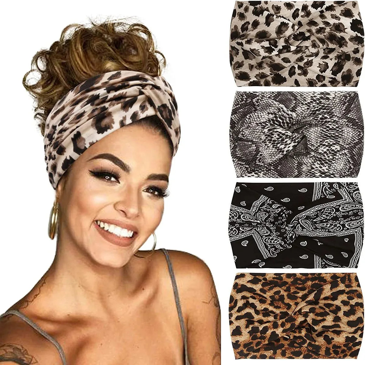 Women'S IG Style Korean Style Leopard Cloth Hair Band